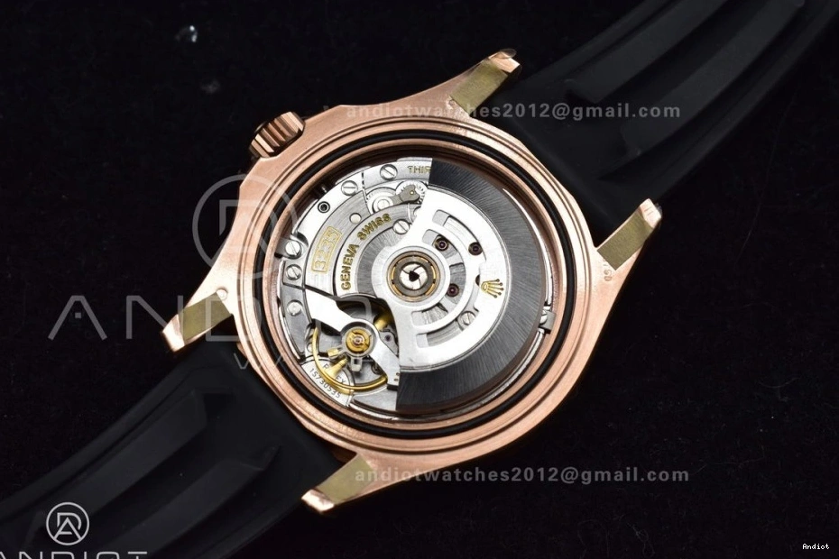 126655 Ceramic Edition Rubber VS3235 Oysterflex on Strap Bezel Yacht-Master Black Best VSF 1:1 0318